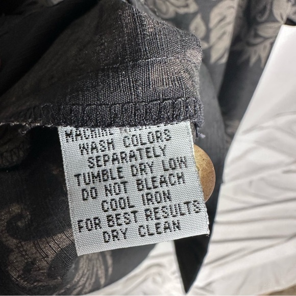 Tommy Bahama Vintage Button-Down Floral Silk Shirt XL Hawaiian Floral Vacation - Picture 7 of 10